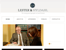 Tablet Screenshot of lesterhyldahl.com